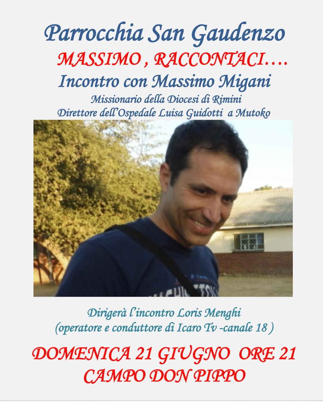 Incontro con il dott. Massimo Migani al campo di Don Pippo
